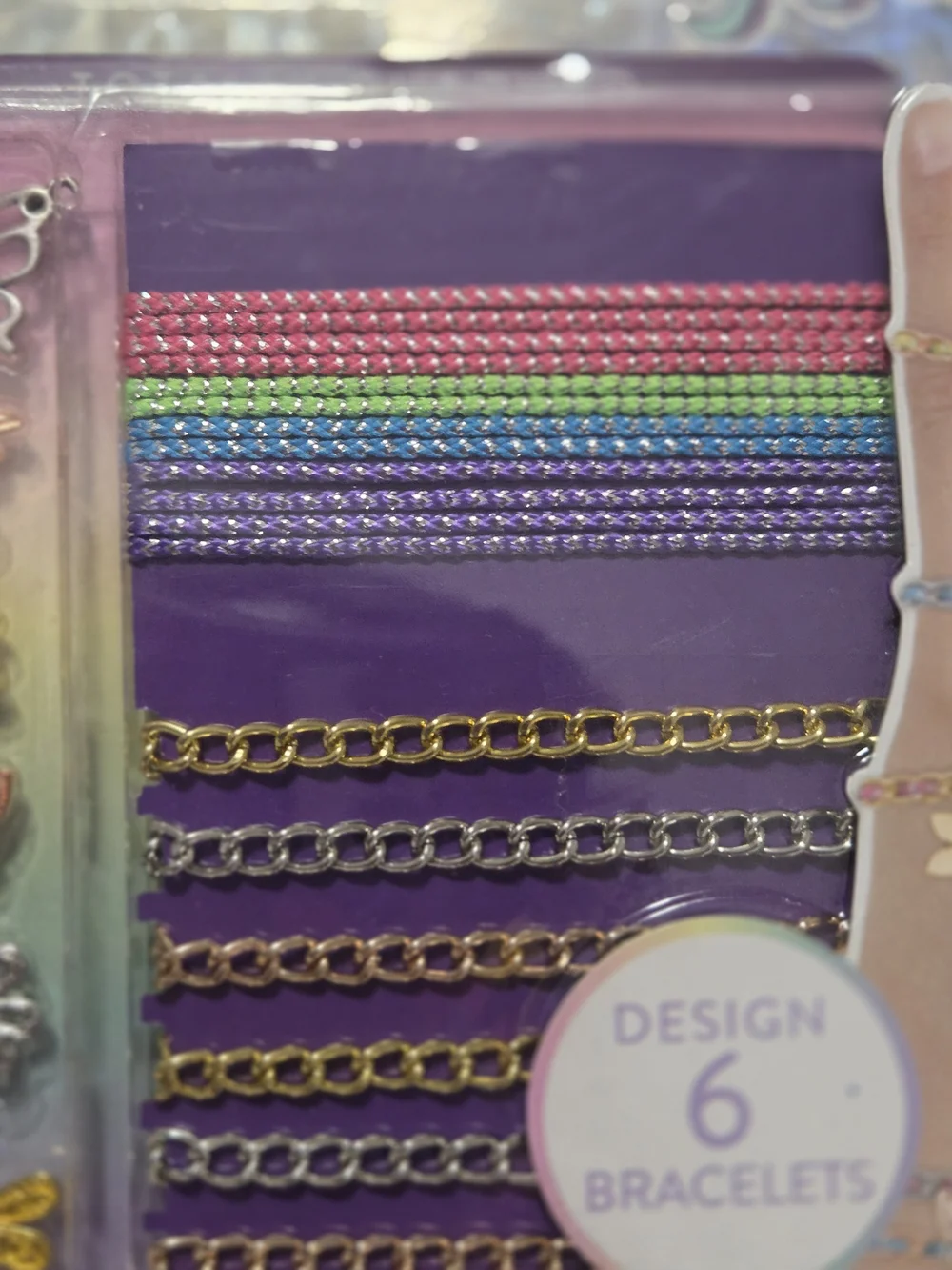 Bracelet Design Kit - Pink & Multicolor Kids Bracelet Set